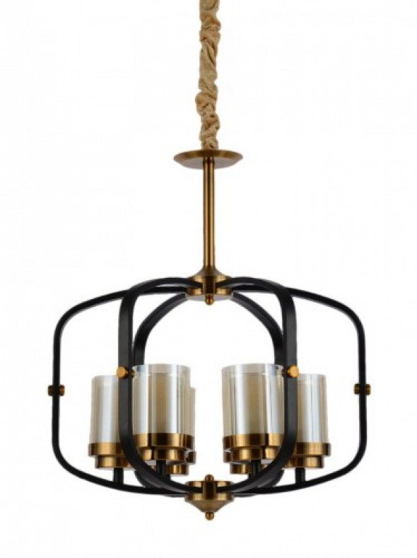 Bonton lampa wisząca 6-punktowa LDP 1221-6 (BK+MD)