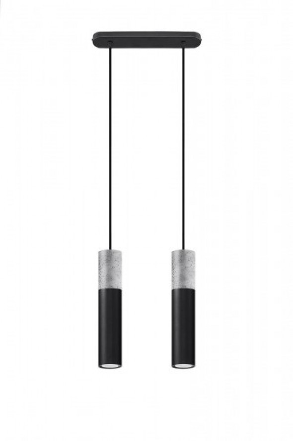 Borgio lampa wisząca 2-punktowa czarna SL.0651