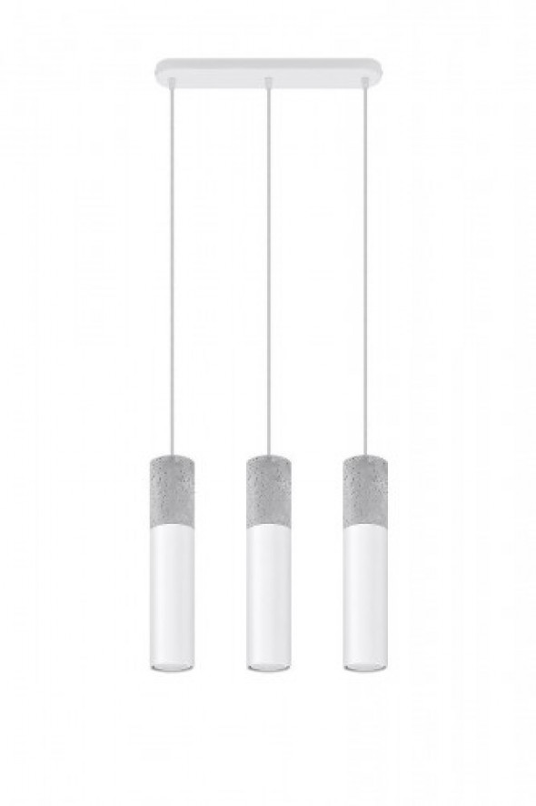 Borgio lampa wisząca 3-punktowa biała SL.0649