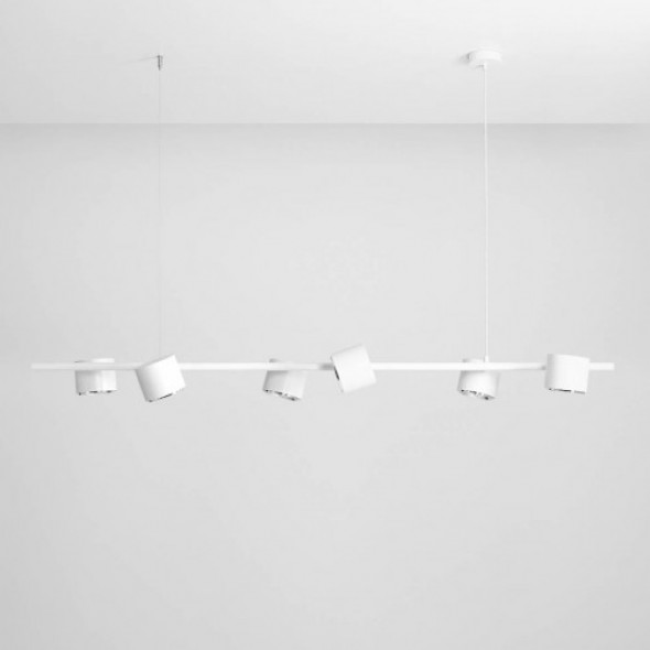 Bot lampa wisząca 6-punktowa biała 1046K