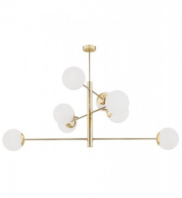 Cameron lampa wisząca 8-punktowa złota 5043AR