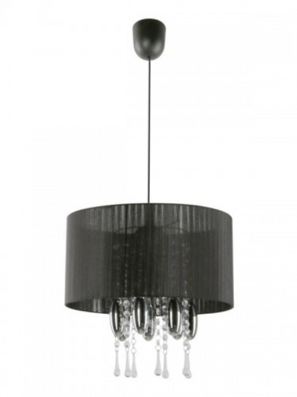 Camilla lampa wisząca 1-punktowa czarna 661/1 CZA