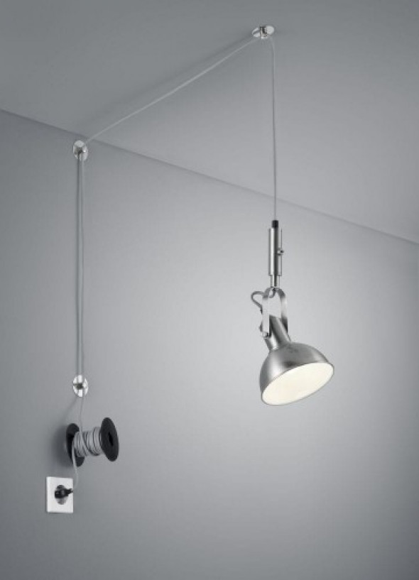 Carlotta lampa wisząca 1-punktowa nikiel 305170107