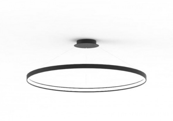 Circle LED D110 lampa wisząca 1-punktowa czarna LA0722/1