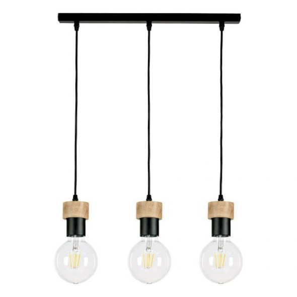 Clarte lampa wisząca 3-punktowa czarna 3271304