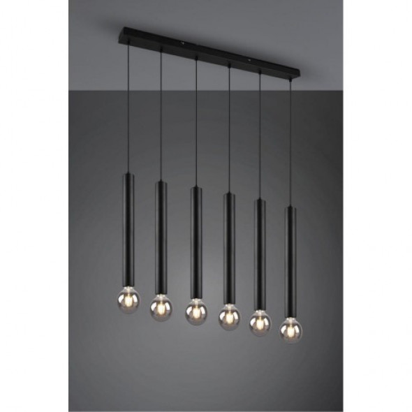Clermont lampa wisząca 6-punktowa czarna 313400632