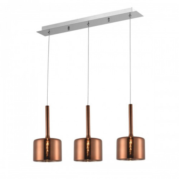 Copenhagen lampa wisząca 3-punktowa miedź P03035CU