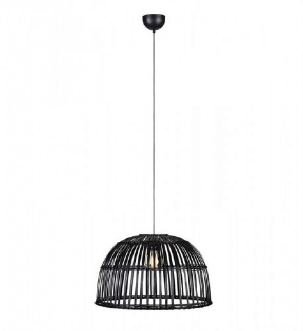 Cottage lampa wisząca 1-punktowa czarna 107981