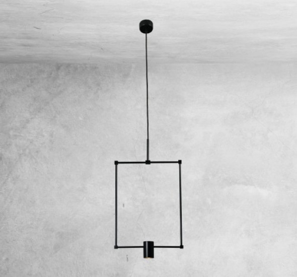 Dakata lampa wisząca 1-punktowa czarna 5642