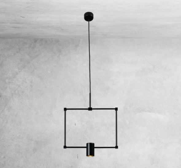 Dakata lampa wisząca 1-punktowa czarna 5644