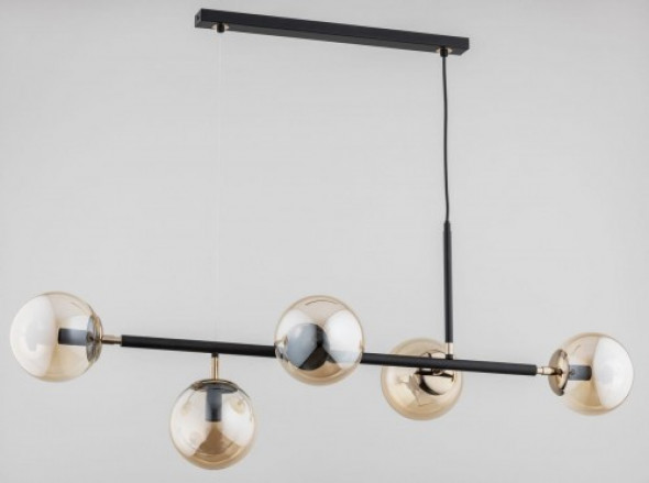 Dansa lampa wisząca 5-punktowa czarna/złota 63020