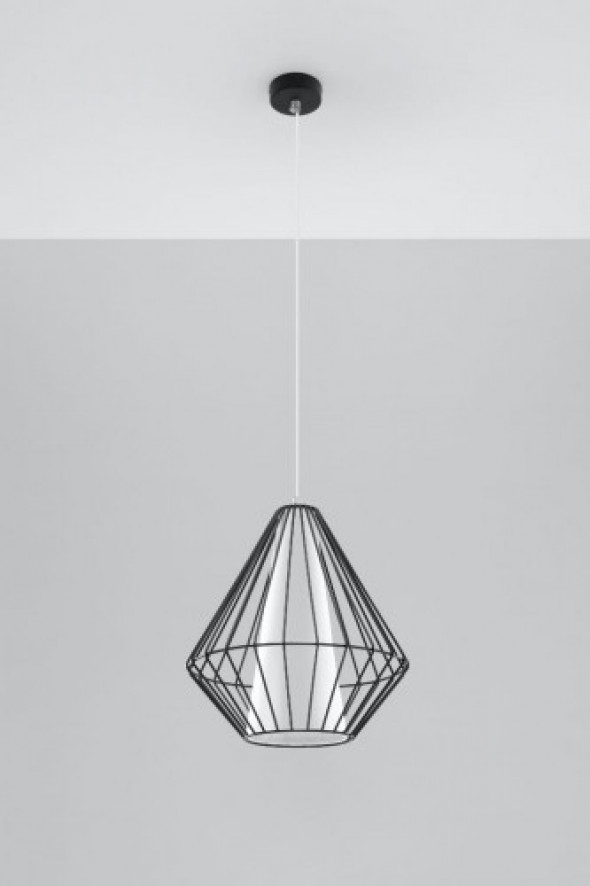 Demi lampa wisząca 1-punktowa czarna SL.0298