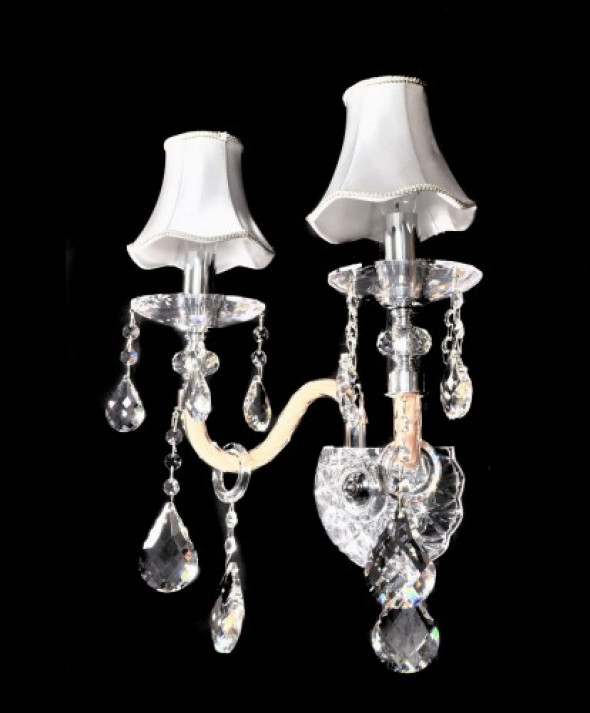 Denica kinkiet 2-punktowy srebrny LDP 66249-2 (SL)