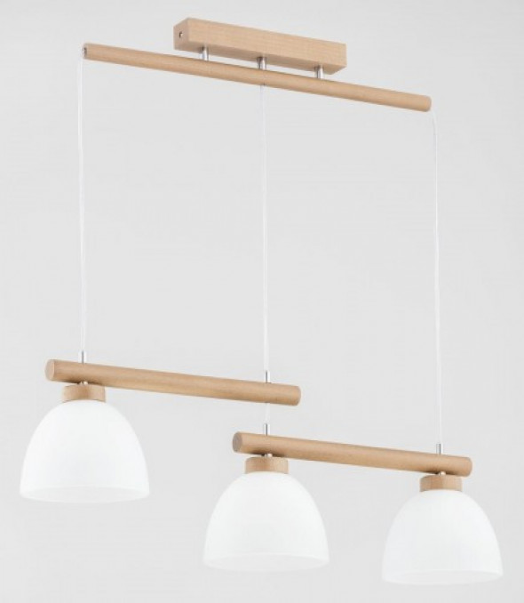 Denver lampa wisząca 3-punktowa naturalny/chrom 63041