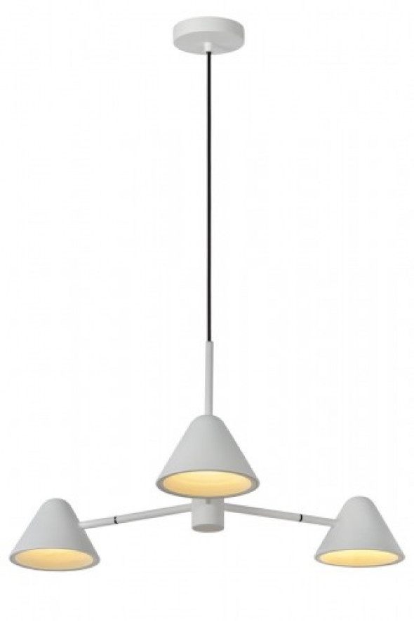 Devon LED lampa wisząca 3-punktowa biała 20415/15/31
