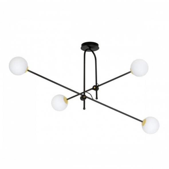 Diarf lampa wisząca 4-punktowa czarna/złota 1012/4
