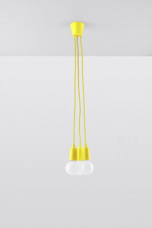 Diego lampa wisząca 3-punktowa żółta SL.0579