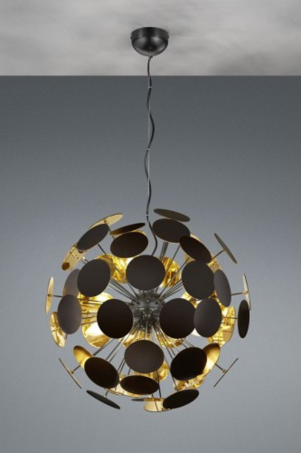 Discalgo lampa wisząca 6-punktowa czarna 309900632