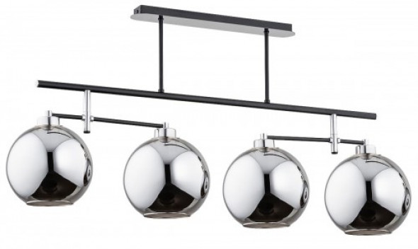 Distar lampa wisząca 3-punktowa czarna/chrom 63011