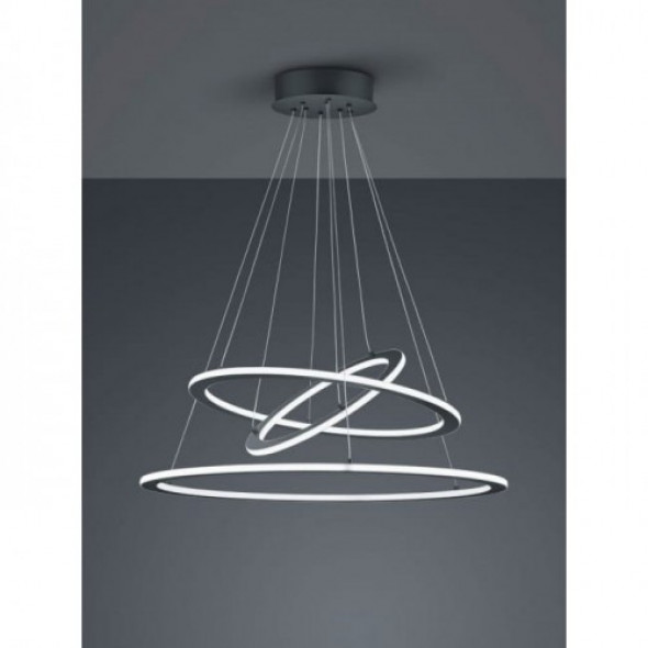 Durban LED lampa wisząca 3-punktowa antracyt 321910342