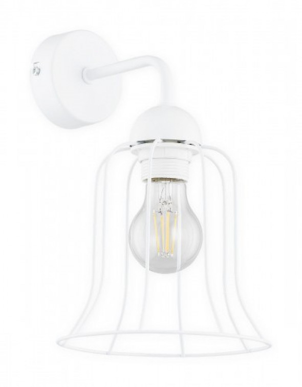 Dzwonek kinkiet 1-punktowy biały O2710 K1 BIA