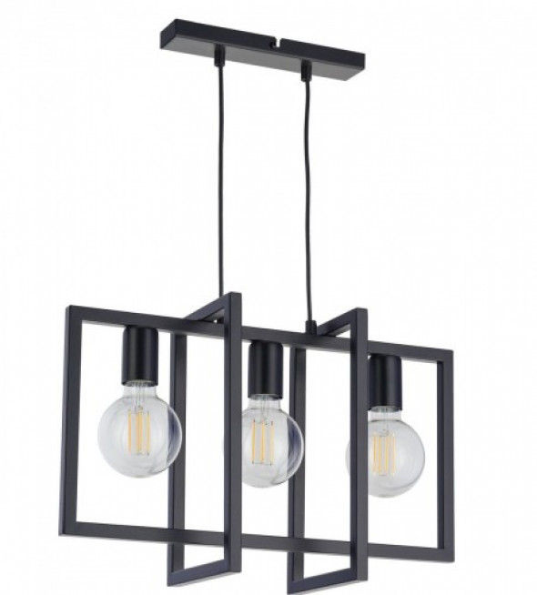 Eden lampa wisząca 3-punktowa czarna 32235