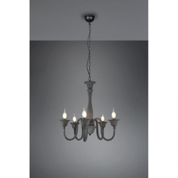 Elsa żyrandol 5-punktowy antracyt 112900542