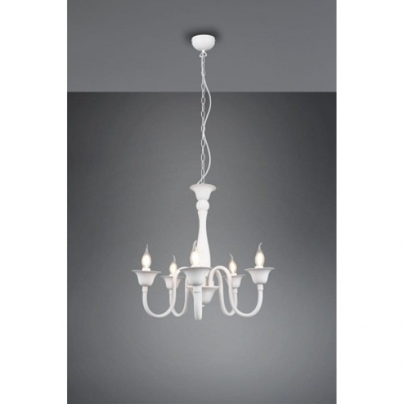 Elsa żyrandol 5-punktowy biały 112900531