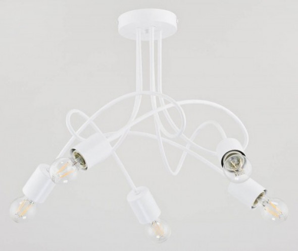 Ergo lampa wisząca 5-punktowa biała 24045
