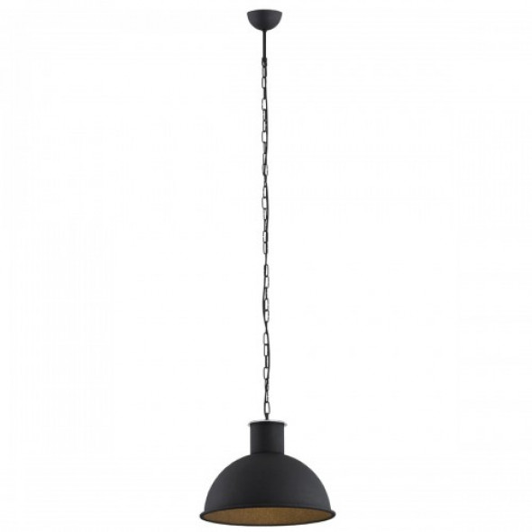 Eufrat lampa wisząca 1-punktowa czarna 3191AR