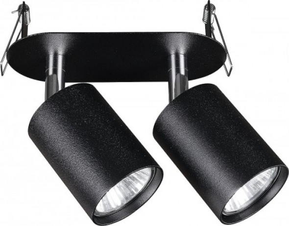 Eye Fit lampa 2-punktowa do zabudowy czarna 9398