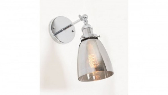 Fabi kinkiet 1-punktowy chrom/dymiony LDW 6800-1 (CHR+GR)