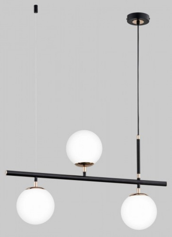 Fingo lampa wisząca 3-punktowa czarna/złota 63113