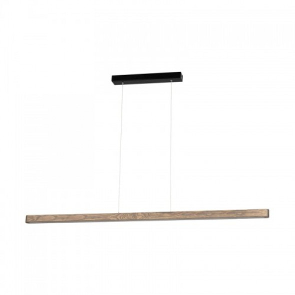 Forestier LED 16W lampa wisząca 1-punktowa czarny/szara 158217104