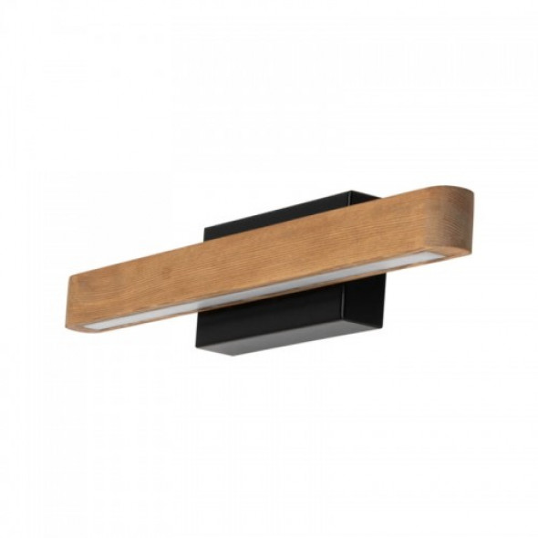 Forestier LED kinkiet 1- punktowy czarny/sosna 25711104