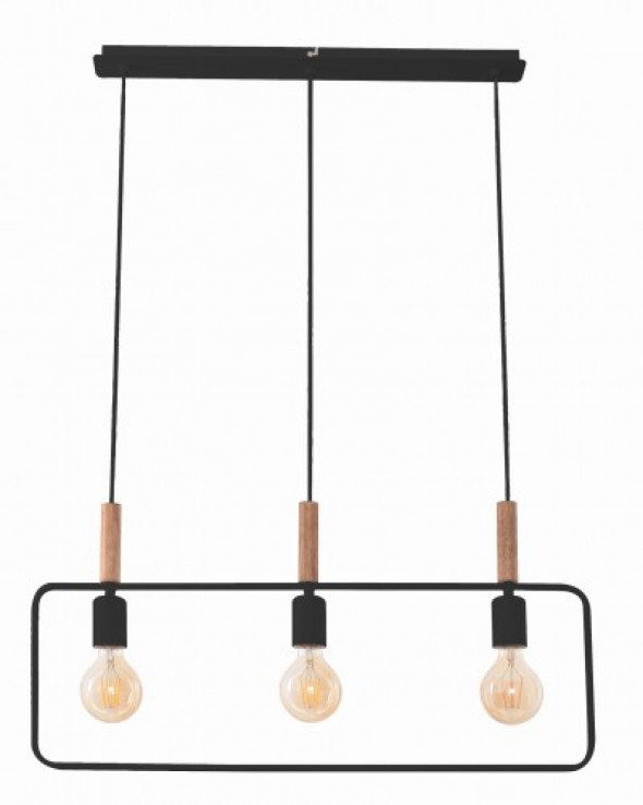 Frame lampa wisząca 3-punktowa czarna 33-73525