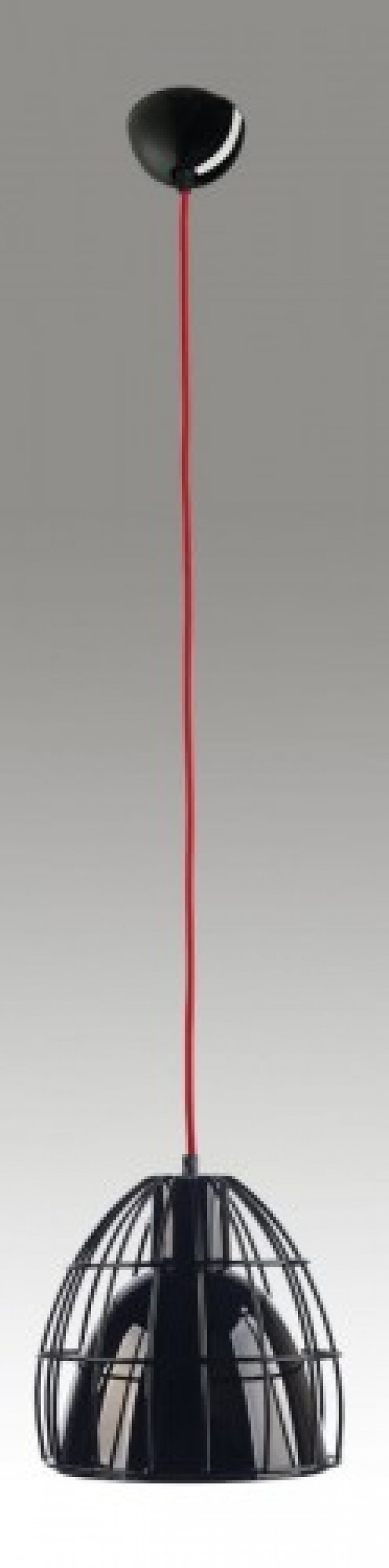 Frame M lampa wisząca 1-punktowa czarna (przewód czerwony) 10339102
