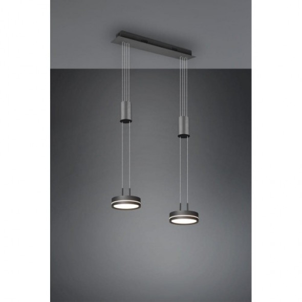 Franklin LED lampa wisząca 2-punktowa antracyt 326510242