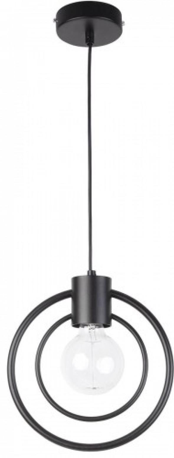 Fredo Koło lampa wisząca 1-punktowa czarna 31517