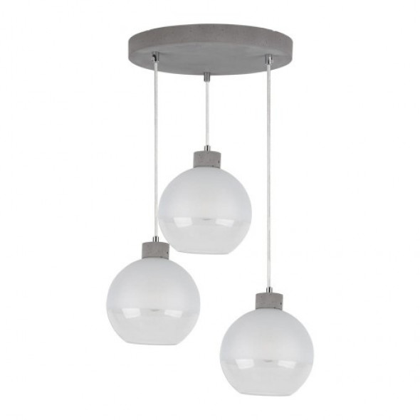 Fresh lampa wisząca 3-punktowa beton 1860336R