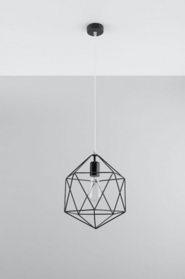 Gaspare lampa wisząca 1-punktowa czarna SL.0291
