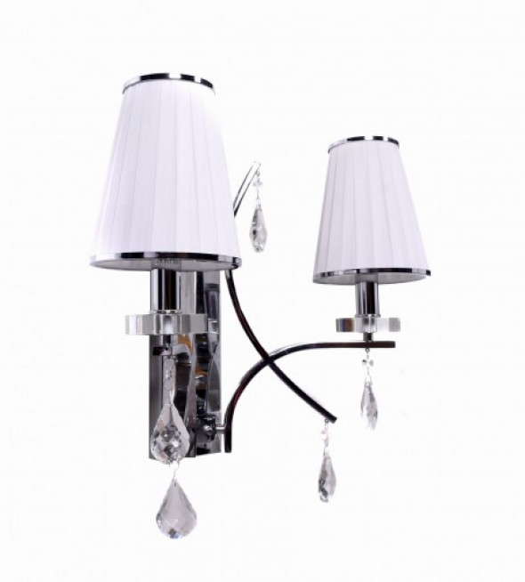 Glamour kinkiet 2-punktowy biały LDW 66247-2 (WT)