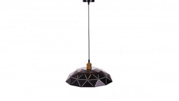 Grosetto lampa wisząca 1-punktowa czarna LDP 8039-400 (BK+GD)