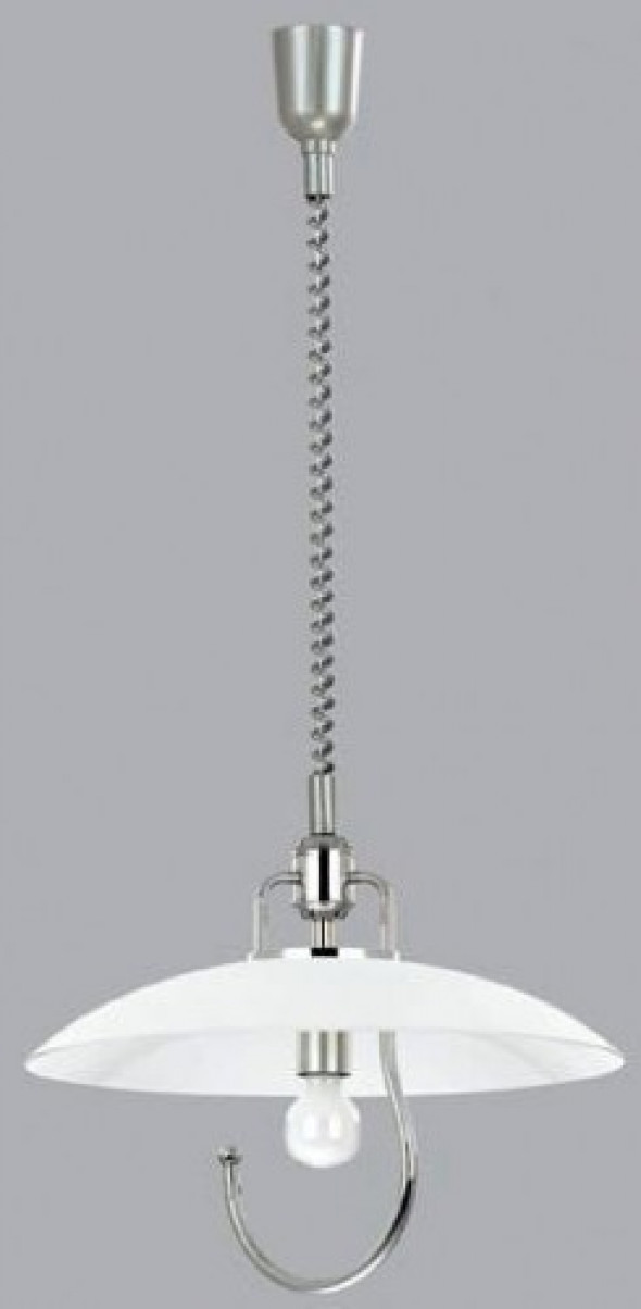 Hak lampa wisząca 1-punktowa chrom 1450