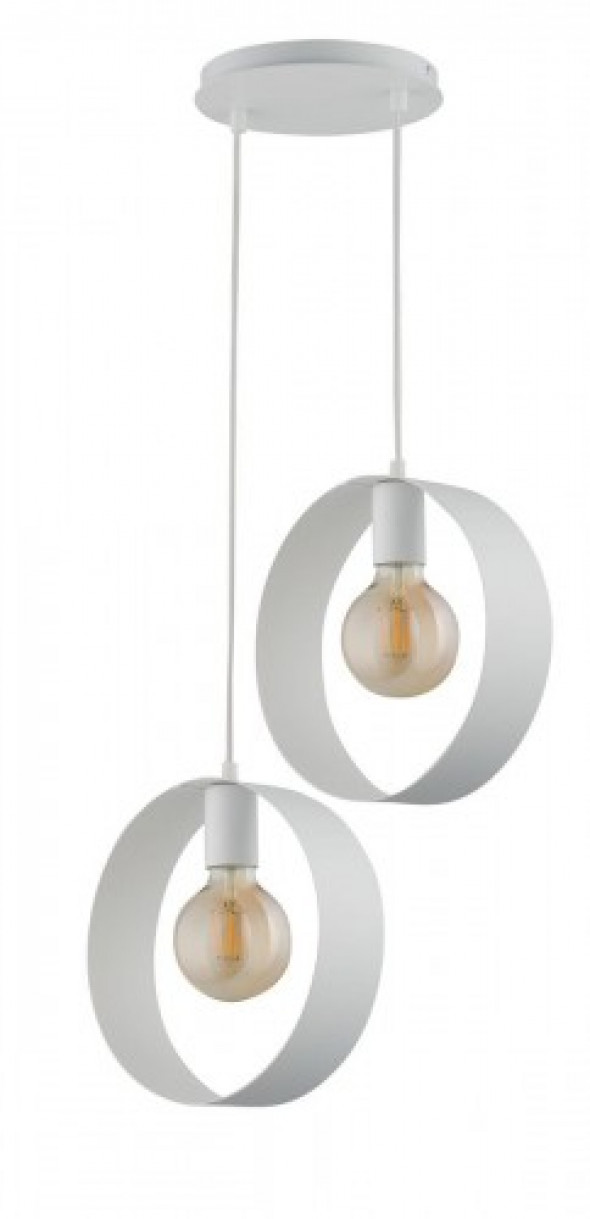 Happy lampa wisząca 2-punktowa biała 32287