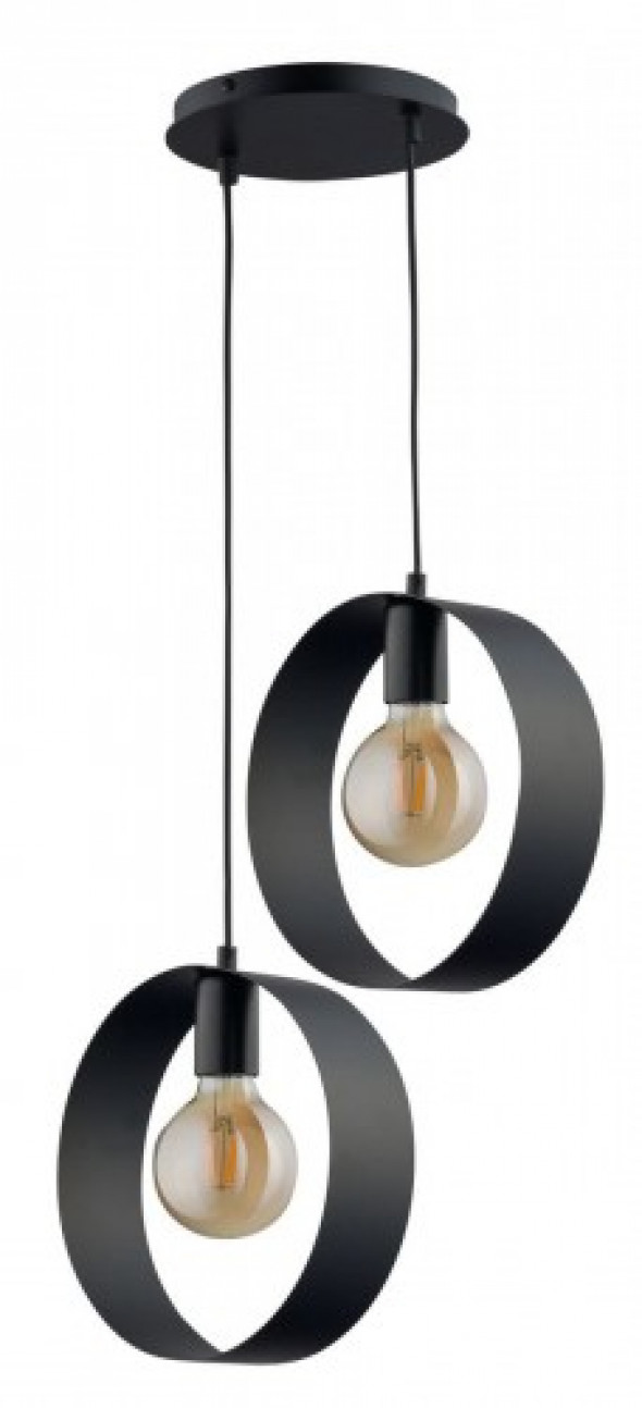 Happy lampa wisząca 2-punktowa czarna 32281