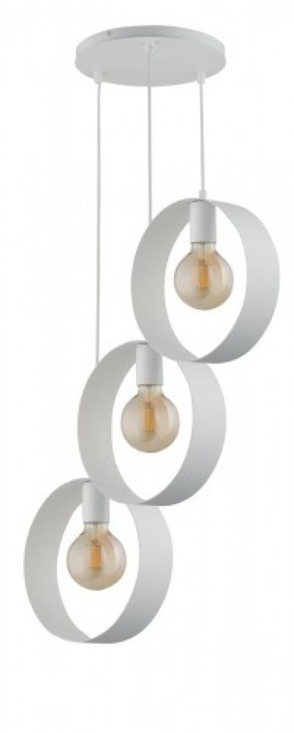 Happy lampa wisząca 3-punktowa biała 32288