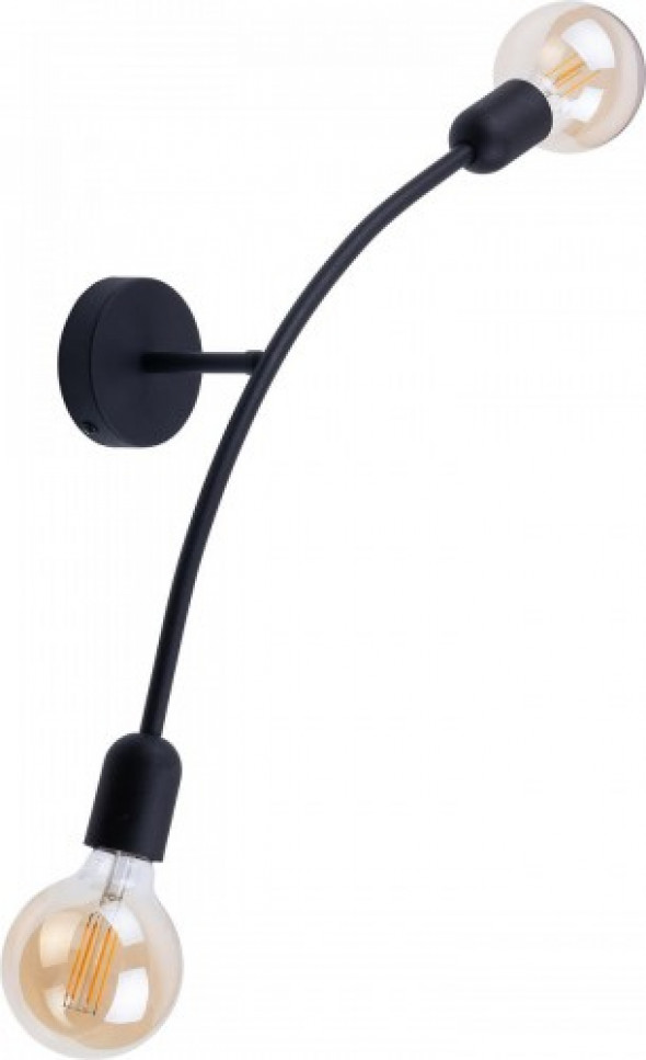 Helix kinkiet 2-punktowy czarny 2721