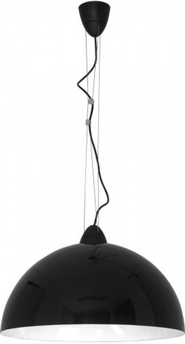 Hemisphere D50 lampa wisząca 1-punktowa czarna/biała 4843