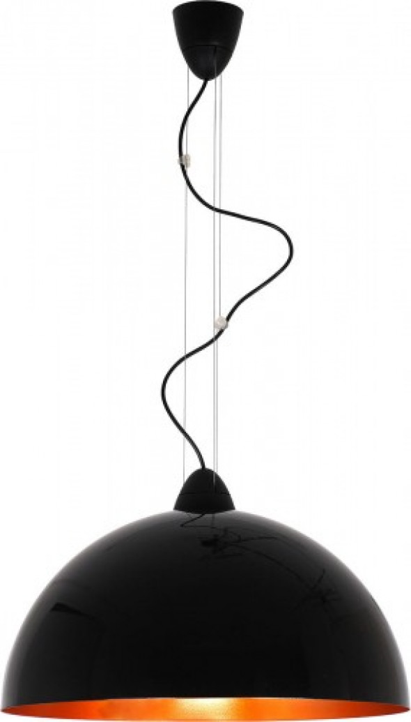 Hemisphere D50 lampa wisząca 1-punktowa czarna/złota 4844